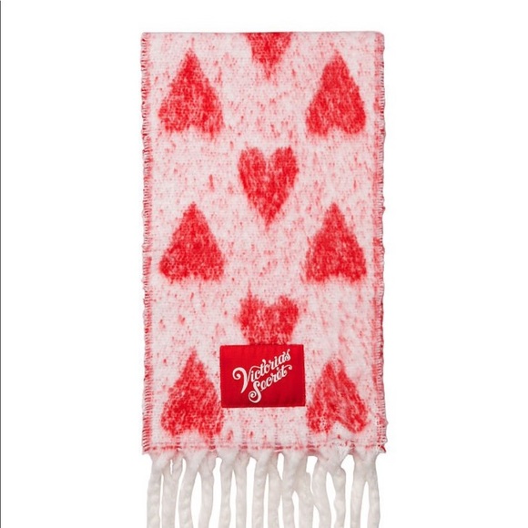 FINAL DROP! Victoria’s Secret Heart matching scarf & Pom Pom beanie - Picture 4 of 4